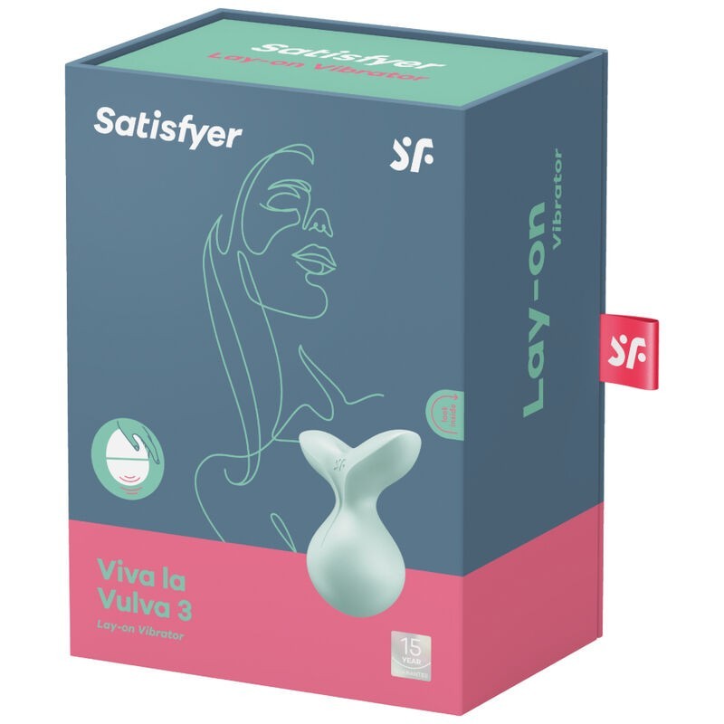 Vibratore Viva La Vulva 3 Lay-On Verde - SATISFYER LAYONS - Vibratori | erosidea.com
