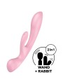 Triple Oh Vibrazione Ibrida Rosa - SATISFYER VIBRATOR - Vibratori | erosidea.com