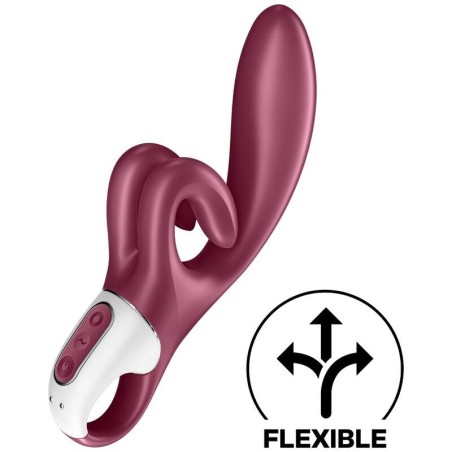 Vibrazione Touch Me Rabbit Rosso - SATISFYER VIBRATOR - Vibratori Rabbit | erosidea.com