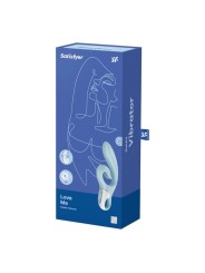 Love Me Rabbit Vibrazione Blu - SATISFYER VIBRATOR - Vibratori Rabbit | erosidea.com