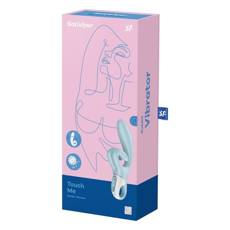 Satisfyer - Vibrazione Rabbit Touch Me - Blu - SATISFYER VIBRATOR - Promozioni Erosidea | erosidea.com