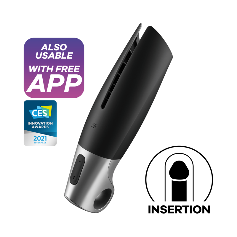 Masturbatore Power Nero - SATISFYER MEN - Masturbatori | erosidea.com