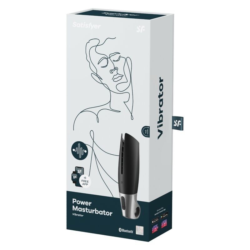 Masturbatore Power Nero - SATISFYER MEN - Masturbatori | erosidea.com