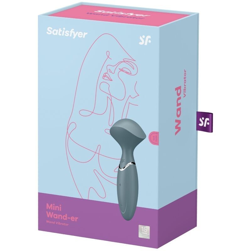 Mini Wond-Er Grigio - SATISFYER WAND - Magic Wand | erosidea.com