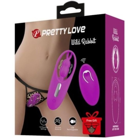 Pretty Love - Stimolatore Per Mutandine Con Telecomando Wild Rabbit Lilla - PRETTY LOVE SMART - Vibratori Rabbit | erosidea.com