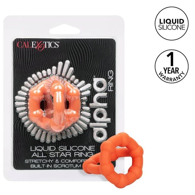 California Exotics - Alpha All Star Anello Arancione - CALIFORNIA EXOTICS - Anelli Fallici | erosidea.com