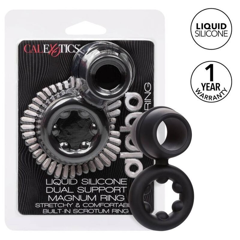 California Exotics - Anello Alpha Dual Magnum Nero - CALIFORNIA EXOTICS - Anelli Fallici | erosidea.com