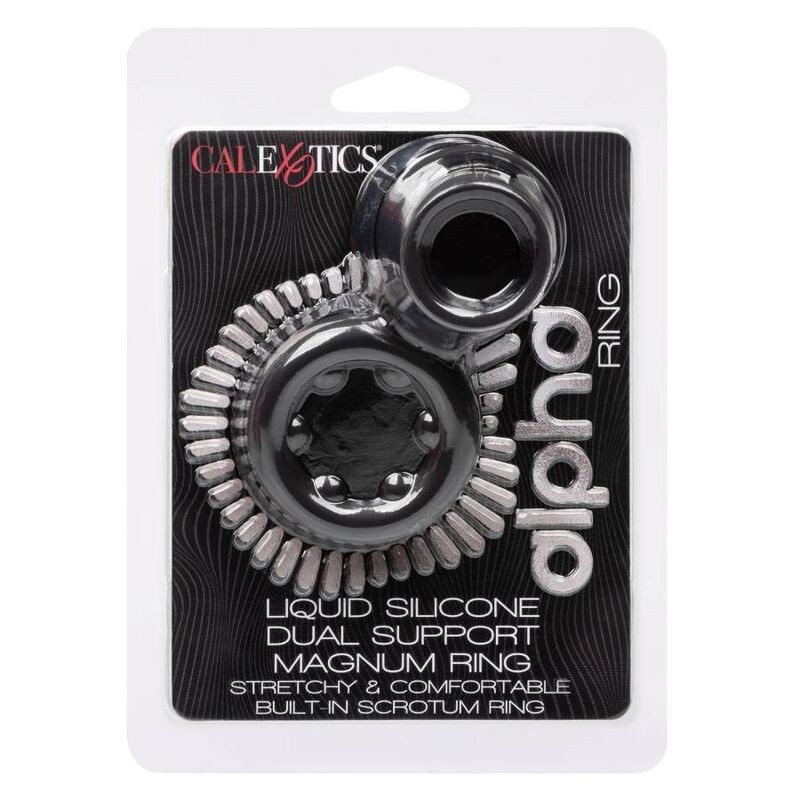 California Exotics - Anello Alpha Dual Magnum Nero - CALIFORNIA EXOTICS - Anelli Fallici | erosidea.com