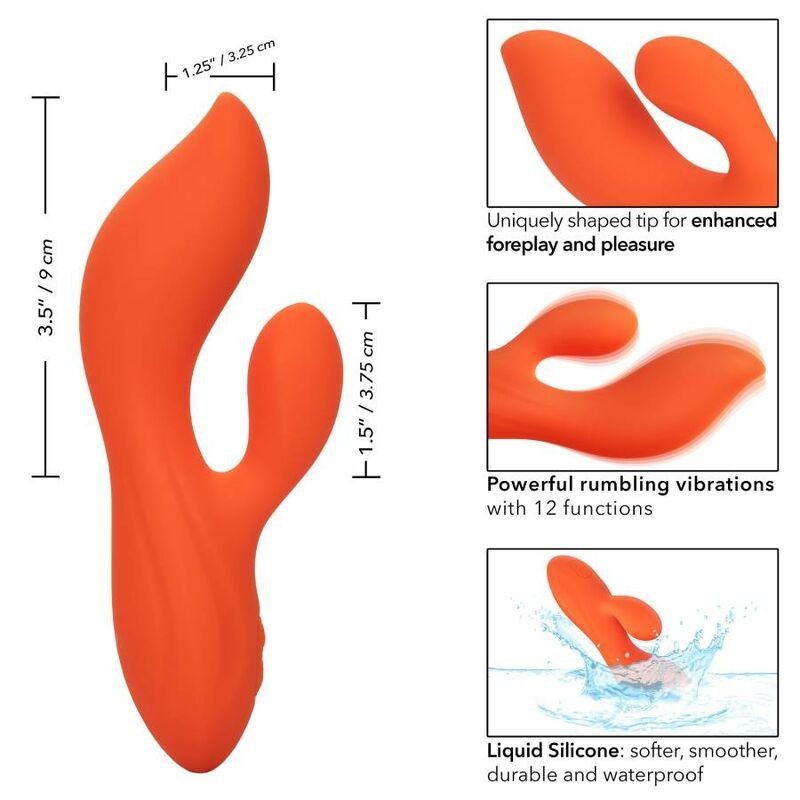 California Exotics - Stella Dual Teaser Arancione - CALIFORNIA EXOTICS - Vibratori Doppi | erosidea.com