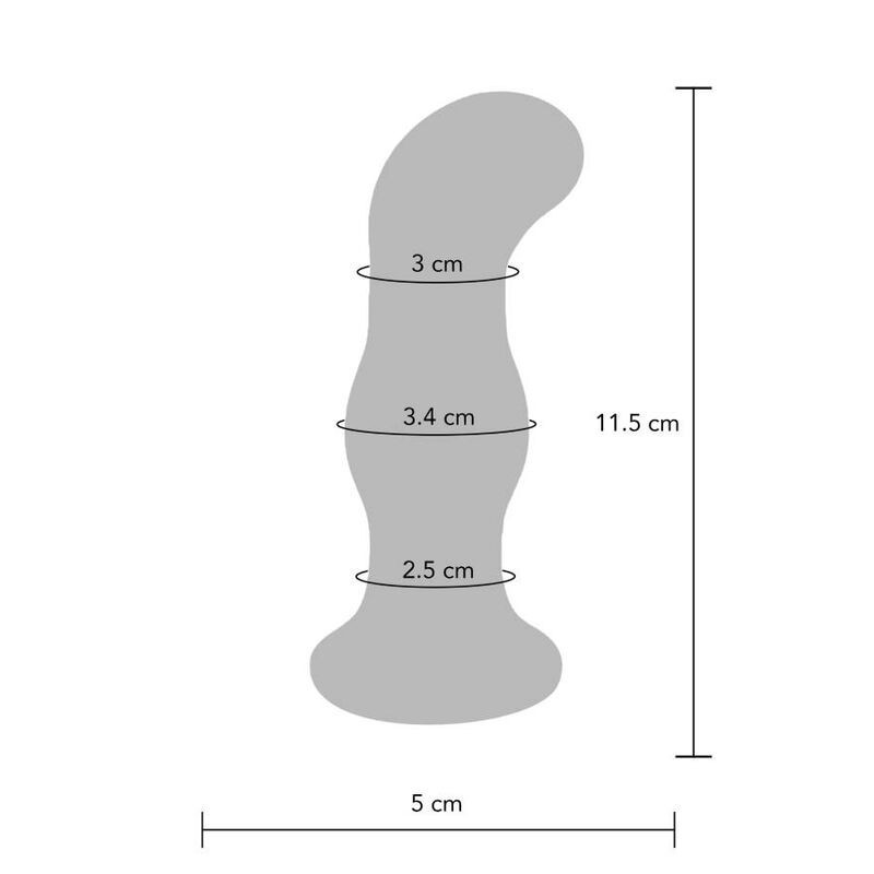 Toyjoy - The Gleaming Buttplug In Vetro Vibrante - TOYJOY - Plug e Catene Anali | erosidea.com