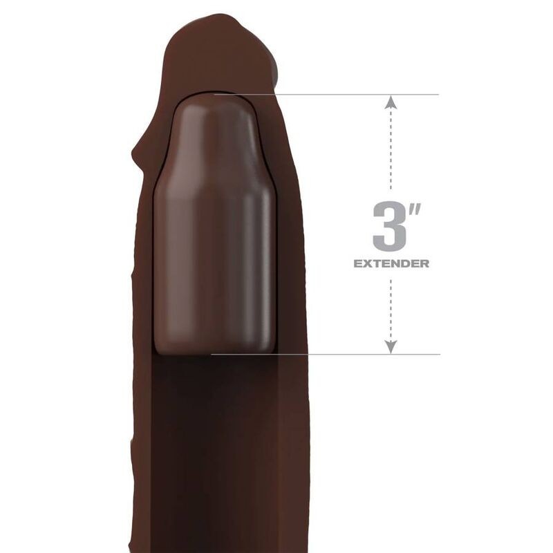 Fantasy X- Tensions - Pipedreams Estensione Con Cinturino 1778 Cm Marrone - FANTASY X-TENSIONS - Guaine e Prolunghe | erosidea.com
