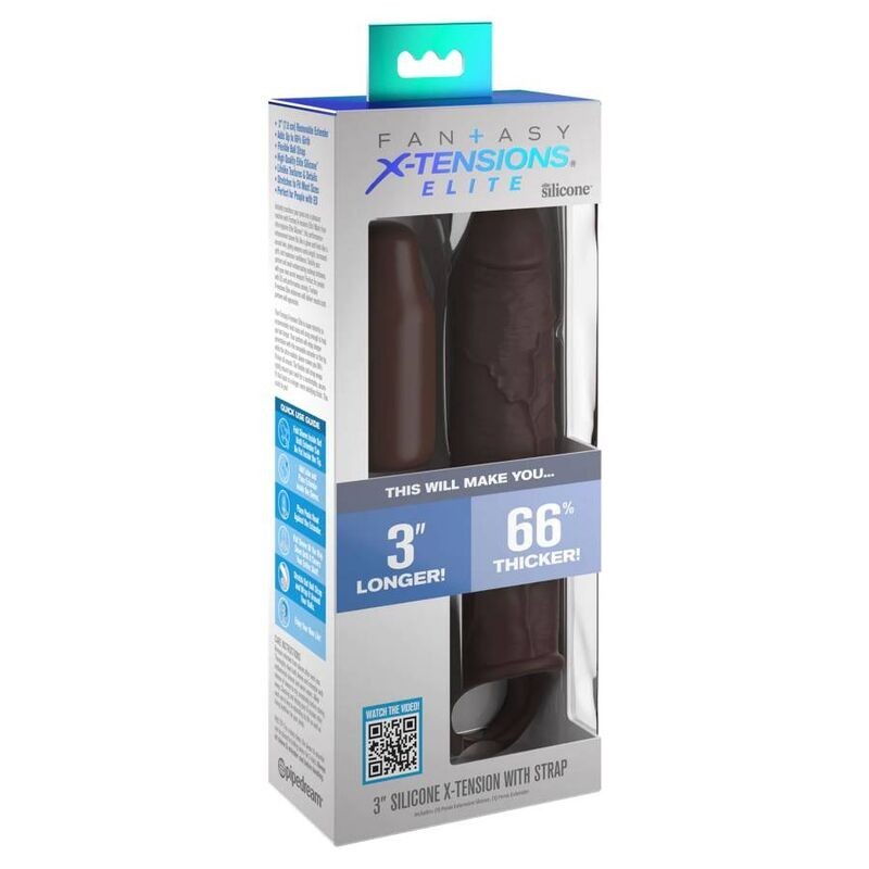 Fantasy X- Tensions - Pipedreams Estensione Con Cinturino 1778 Cm Marrone - FANTASY X-TENSIONS - Guaine e Prolunghe | erosidea.com