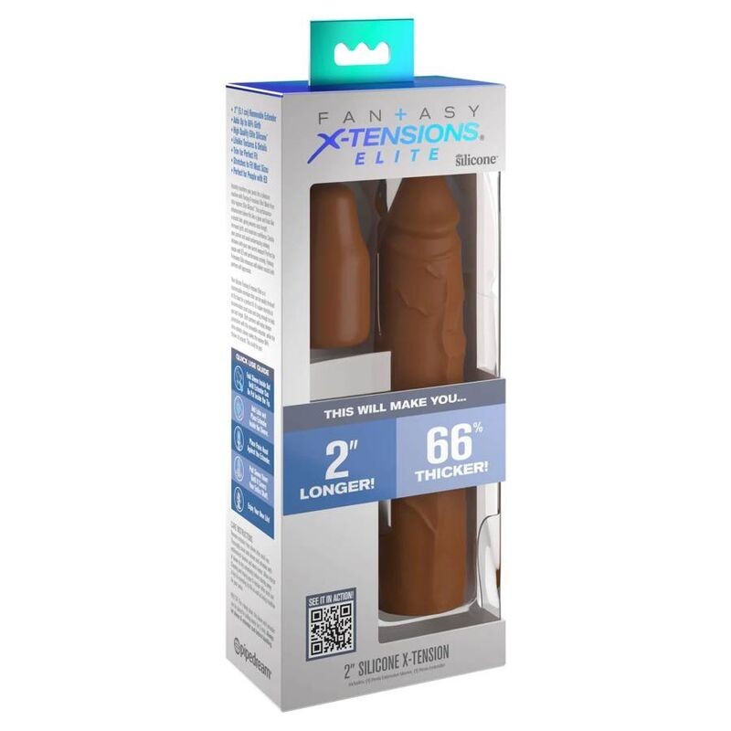 Fantasy X- Tensions - Pipedreams Manicotto 2032 Cm + 500 Cm Pollice Tappo Caramello - FANTASY X-TENSIONS - Guaine e Prolunghe | erosidea.com
