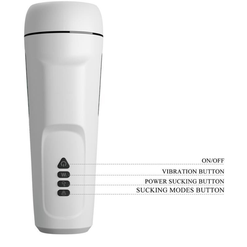 Masturbatore Maschile Sienna Con Vibrazione. Voce E Aspirazione - PRETTY LOVE MALE - Masturbatori | erosidea.com