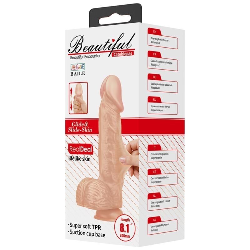 Baile Bellissimo Incontro Catoblepas Dildo Realistico Flessibile 20.6 Cm Naturale - BAILE DILDOS - Dildo Realistici | erosidea.com
