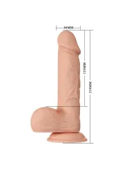 Bellissimo Incontro Dildo Realistico Flessibile Bahamut 21.8 Cm Naturale - BAILE DILDOS - Dildo Realistici | erosidea.com