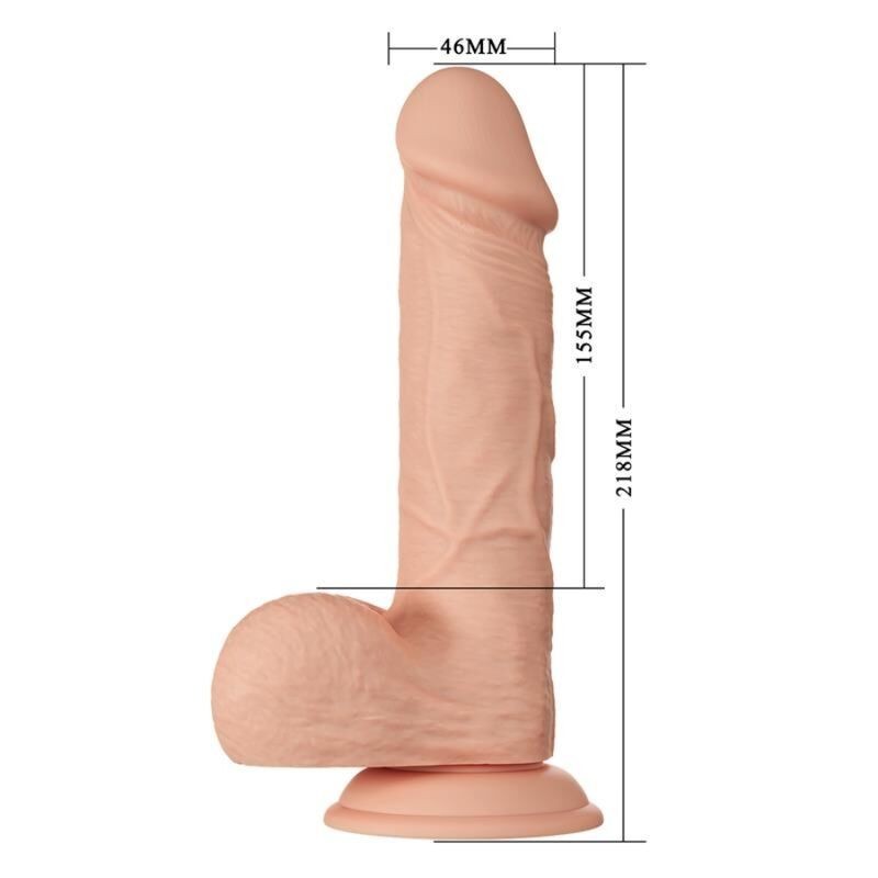 Bellissimo Incontro Dildo Realistico Flessibile Bahamut 21.8 Cm Naturale - BAILE DILDOS - Dildo Realistici | erosidea.com