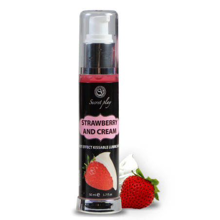 Secretplay - Lubrificante 2-1 Effetto Calore Fragola E Crema 50 Ml - SECRETPLAY COSMETIC - Aromatizzati e Commestibili | erosidea.com