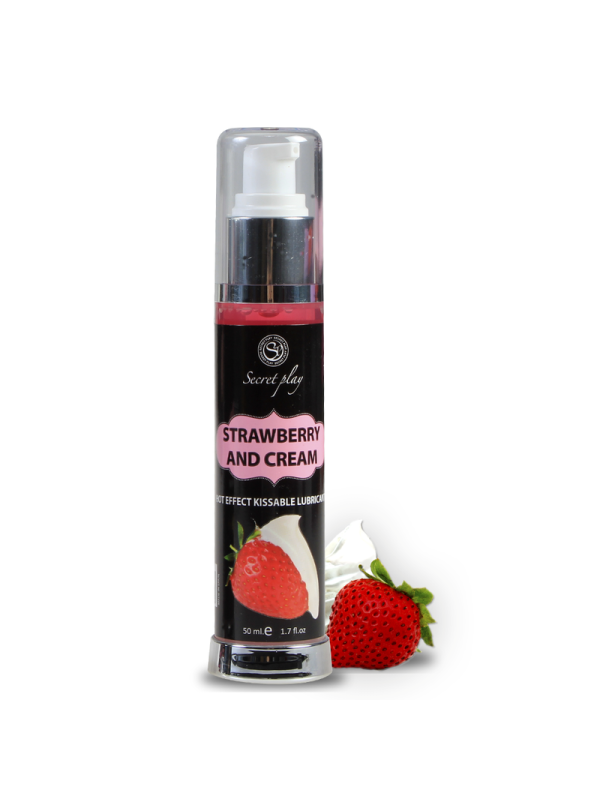 Secretplay - Lubrificante 2-1 Effetto Calore Fragola E Crema 50 Ml - SECRETPLAY COSMETIC - Aromatizzati e Commestibili | erosidea.com