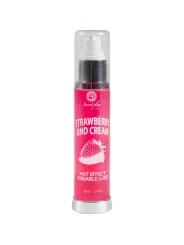 Secretplay - Lubrificante 2-1 Effetto Calore Fragola E Crema 50 Ml - SECRETPLAY COSMETIC - Aromatizzati e Commestibili | erosidea.com