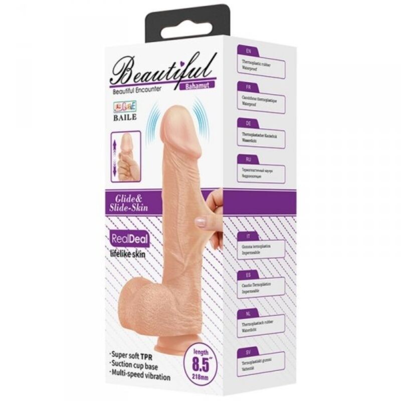 Baile Bellissimo Incontro Bahamut Vibrazioni 21.8 Cm Naturale - BAILE DILDOS - Vibratori | erosidea.com
