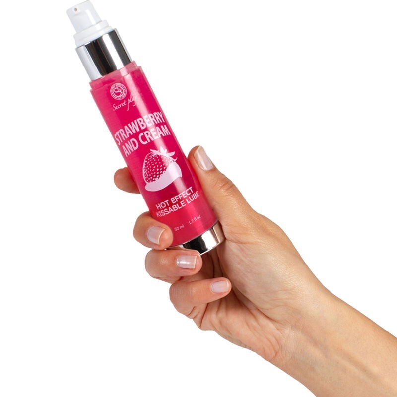 Secretplay - Lubrificante 2-1 Effetto Calore Fragola E Crema 50 Ml - SECRETPLAY COSMETIC - Aromatizzati e Commestibili | erosidea.com