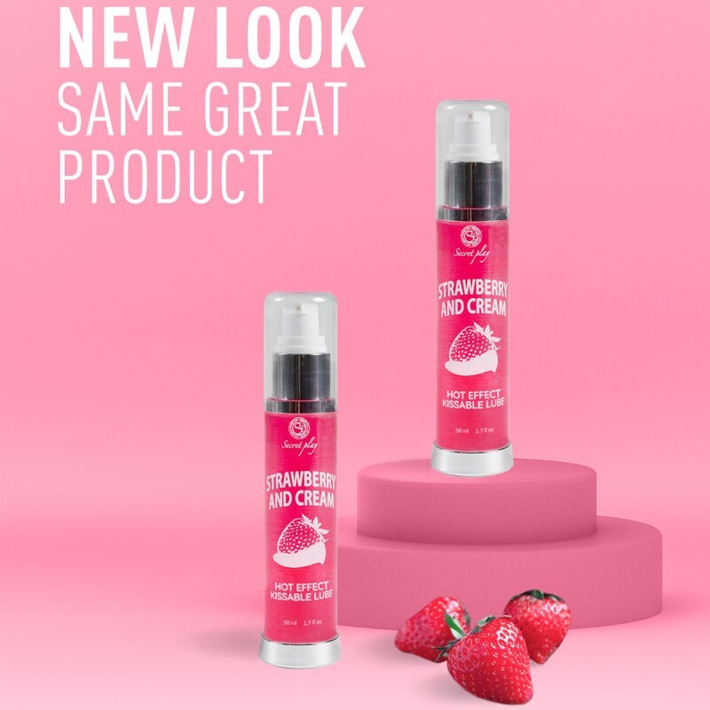 Secretplay - Lubrificante 2-1 Effetto Calore Fragola E Crema 50 Ml - SECRETPLAY COSMETIC - Aromatizzati e Commestibili | erosidea.com