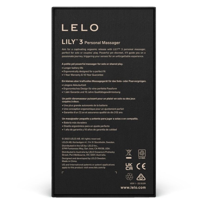 Lelo - Massaggiatore Personale Lily 3 - Viola - Lelo - Vibratori | erosidea.com