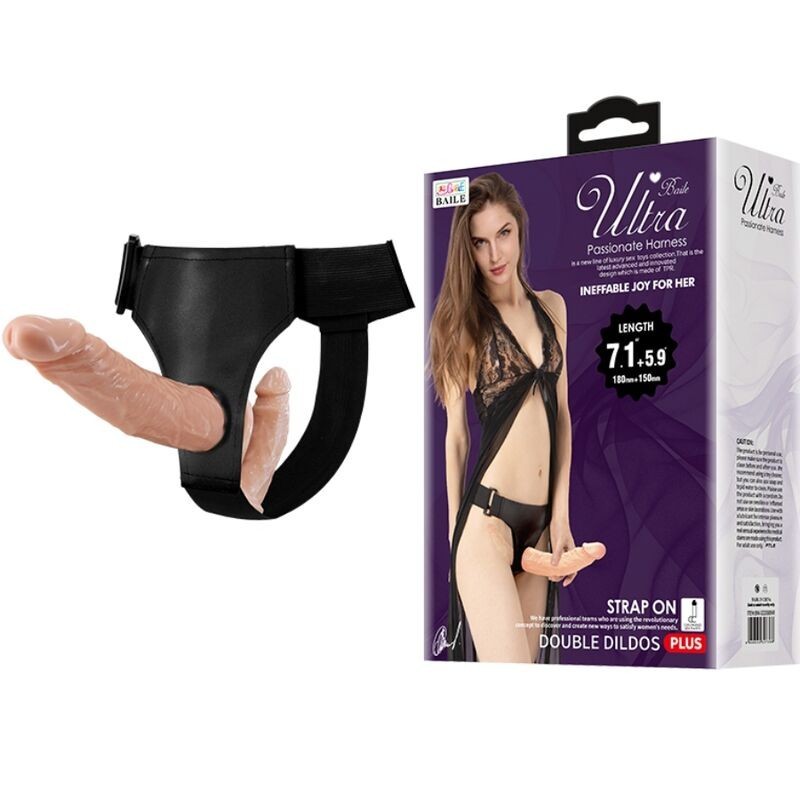 Ultra Appassionata Doppi Dildos Con Imbragatura - BAILE HARNESS COLLECTION - Strap-on e Imbracature | erosidea.com
