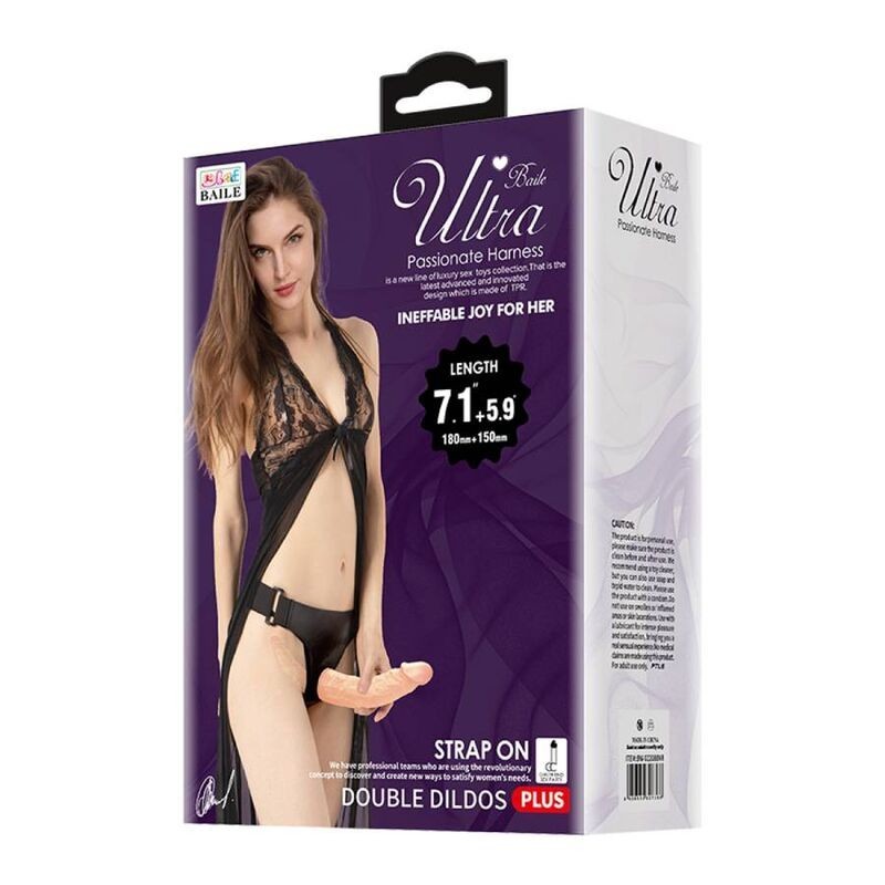 Ultra Appassionata Doppi Dildos Con Imbragatura - BAILE HARNESS COLLECTION - Strap-on e Imbracature | erosidea.com
