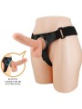 Imbragatura Slip Universale Con Dildo Tom 20 Cm Naturale - PRETTY LOVE - Strap-on e Imbracature | erosidea.com