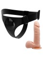Imbragatura Slip Universale Con Dildo Tom 20 Cm Naturale - PRETTY LOVE - Strap-on e Imbracature | erosidea.com