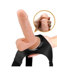 Imbragatura Slip Universale Con Dildo Tom 20 Cm Naturale - PRETTY LOVE - Strap-on e Imbracature | erosidea.com