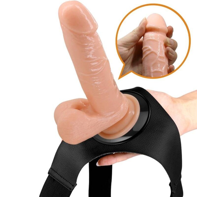 Imbragatura Slip Universale Con Dildo Tom 20 Cm Naturale - PRETTY LOVE - Strap-on e Imbracature | erosidea.com