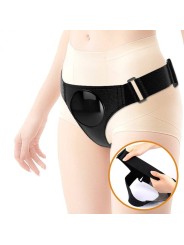 Imbragatura Slip Universale Con Dildo Tom 20 Cm Naturale - PRETTY LOVE - Strap-on e Imbracature | erosidea.com
