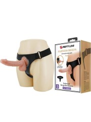 Imbragatura Slip Universale Con Dildo Kevin 19 Cm Naturale - PRETTY LOVE - Strap-on e Imbracature | erosidea.com