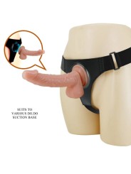 Imbragatura Slip Universale Con Dildo Kevin 19 Cm Naturale - PRETTY LOVE - Strap-on e Imbracature | erosidea.com