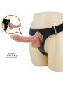 Imbragatura Slip Universale Con Dildo Kevin 19 Cm Naturale - PRETTY LOVE - Strap-on e Imbracature | erosidea.com