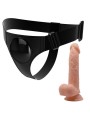 Imbragatura Slip Universale Con Dildo Kevin 19 Cm Naturale - PRETTY LOVE - Strap-on e Imbracature | erosidea.com