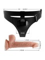 Imbragatura Slip Universale Con Dildo Kevin 19 Cm Naturale - PRETTY LOVE - Strap-on e Imbracature | erosidea.com