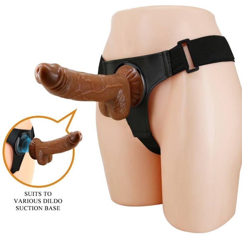 Imbragatura Slip Universale Imbragatura Con Dildo Micheal 20 Cm Nero - PRETTY LOVE - Strap-on e Imbracature | erosidea.com