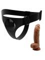 Imbragatura Slip Universale Imbragatura Con Dildo Micheal 20 Cm Nero - PRETTY LOVE - Strap-on e Imbracature | erosidea.com