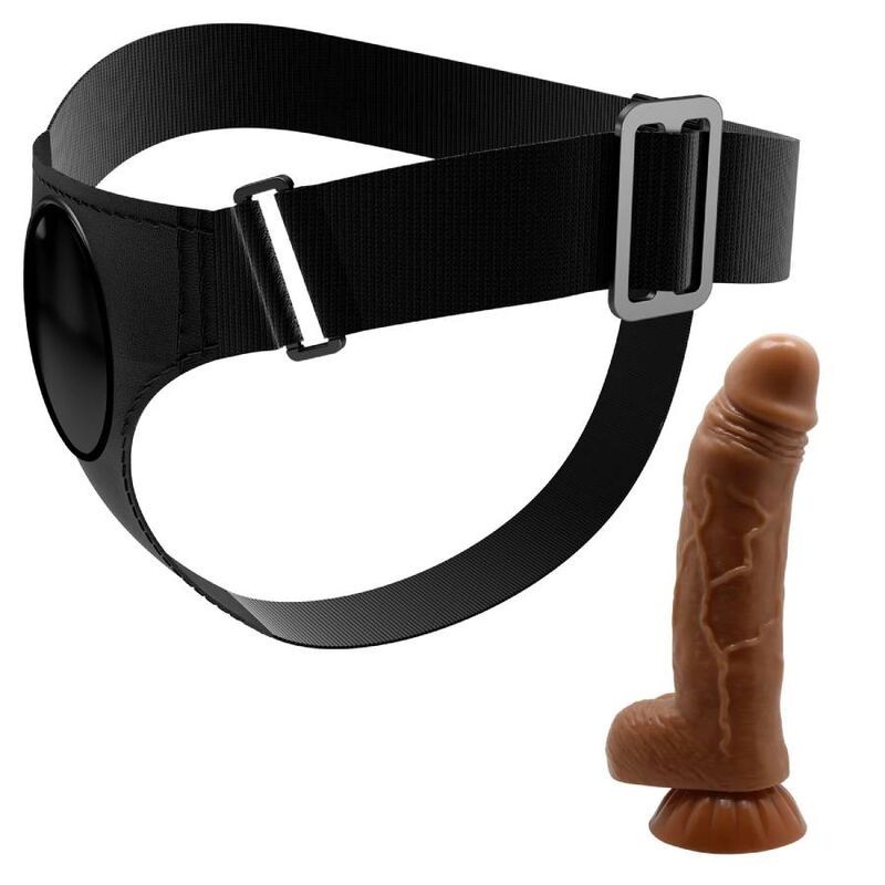 Imbragatura Slip Universale Imbragatura Con Dildo Micheal 20 Cm Nero - PRETTY LOVE - Strap-on e Imbracature | erosidea.com