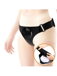 Imbragatura Slip Universale Imbragatura Con Dildo Micheal 20 Cm Nero - PRETTY LOVE - Strap-on e Imbracature | erosidea.com