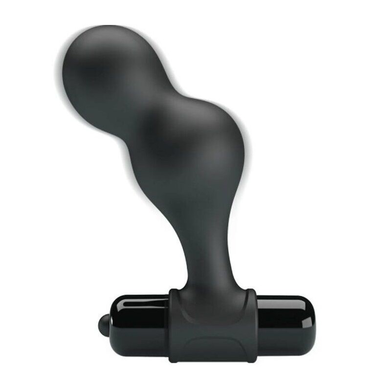 Vibratore Mr Play Plug Anale In Silicone Nero - MR PLAY - Plug e Catene Anali | erosidea.com