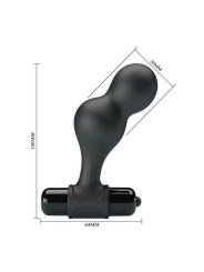 Vibratore Mr Play Plug Anale In Silicone Nero - MR PLAY - Plug e Catene Anali | erosidea.com