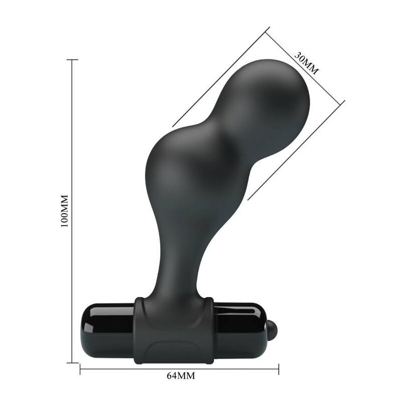 Vibratore Mr Play Plug Anale In Silicone Nero - MR PLAY - Plug e Catene Anali | erosidea.com