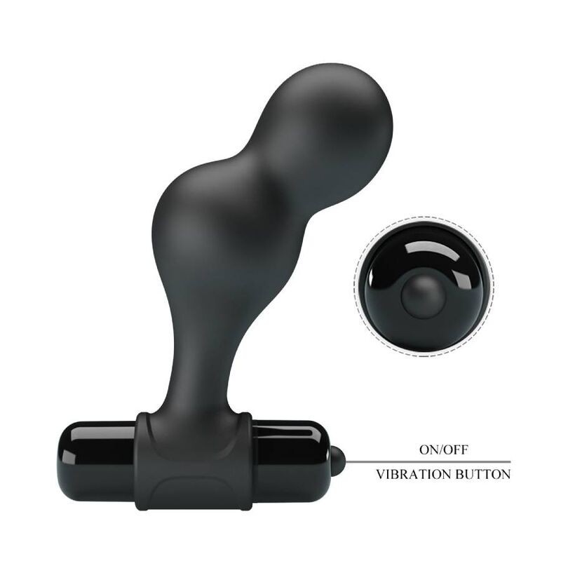 Vibratore Mr Play Plug Anale In Silicone Nero - MR PLAY - Plug e Catene Anali | erosidea.com