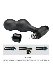 Vibratore Mr Play Plug Anale In Silicone Nero - MR PLAY - Plug e Catene Anali | erosidea.com