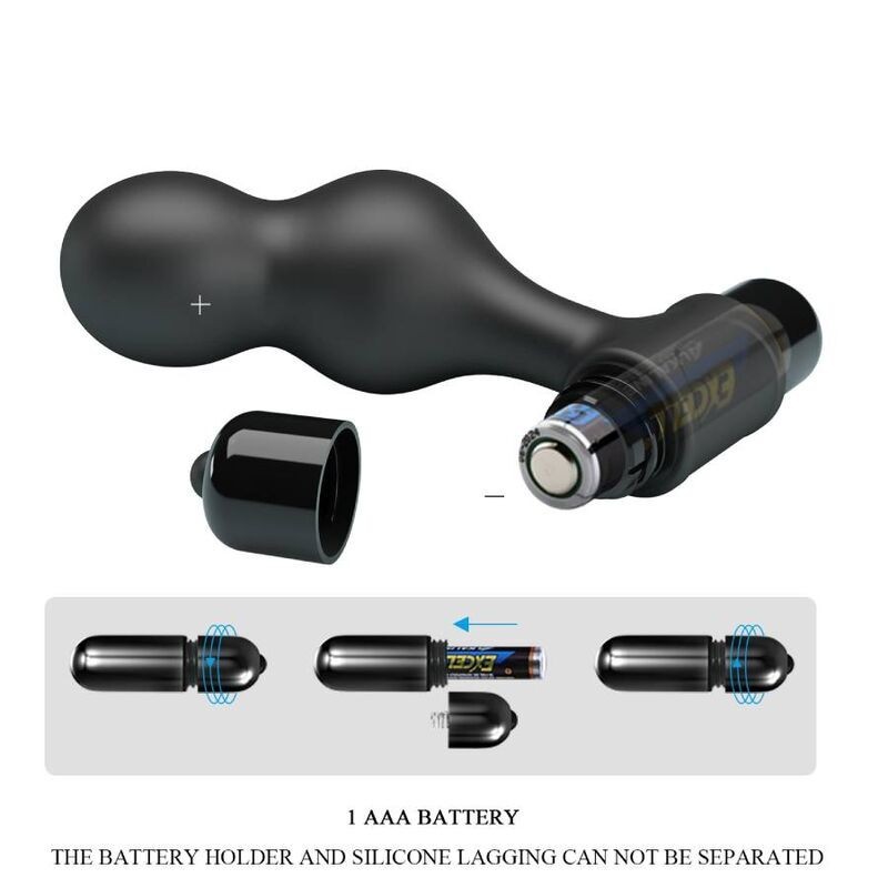 Vibratore Mr Play Plug Anale In Silicone Nero - MR PLAY - Plug e Catene Anali | erosidea.com